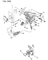 Diagram for 1985 Dodge Aries Parking Brake Cable - 3766435