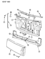 Diagram for 1994 Dodge Caravan Grille - 4576763