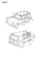 Diagram for Jeep Comanche Door Moldings - 55294511