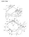 Diagram for 1991 Dodge Stealth Hood Hinge - MB632327