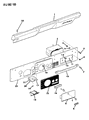 Diagram for 1985 Jeep Wrangler Glove Box - J0970053