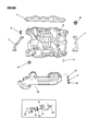 Diagram for 1991 Dodge Ramcharger Exhaust Manifold - 4483939