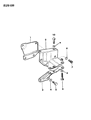 Diagram for 1986 Jeep Wrangler Alternator Bracket - J5355446