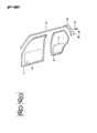 Diagram for 1990 Dodge Monaco Door Seal - 4520387