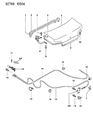 Diagram for 1993 Dodge Colt Door Latch Assembly - MB819904