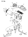 Diagram for 1991 Jeep Wrangler Air Duct - 53006289