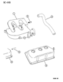 Diagram for 1996 Chrysler Concorde PCV Valve Hose - 4573346