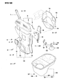 Diagram for Dodge Colt Timing Cover - MD127142