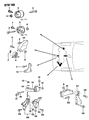 Diagram for Dodge Colt Engine Mount Bracket - MB309695