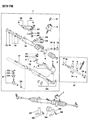 Diagram for 1995 Dodge Stealth Rack and Pinion Boot - MB501711