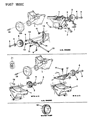 Diagram for 1992 Jeep Wrangler Alternator Bracket - 53010089