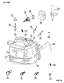 Diagram for 1990 Dodge Dynasty Light Socket - 4400588