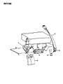Diagram for 1992 Dodge D350 Seat Belt - L712JT7