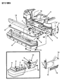 Diagram for Chrysler LeBaron Bumper - 4451607