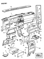 Diagram for 1988 Dodge Shadow Antenna Cable - 4372145