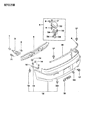 Diagram for 1992 Dodge Stealth Bumper - MB831738