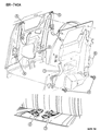 Diagram for 1995 Dodge Ram 3500 Seat Belt - 5EL61RF6