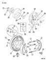 Diagram for 1996 Chrysler Sebring Wheel Cylinder - V2108859AA