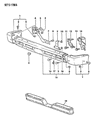 Diagram for 1992 Dodge Ram 50 Bumper - MB598024