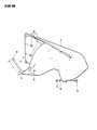 Diagram for 1986 Jeep Wrangler Fender - J5758969