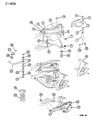 Diagram for 1997 Dodge Ram 2500 Control Arm - 52038407