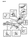 Diagram for 1990 Dodge Omni Parking Brake Cable - 4294411