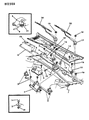 Diagram for 1986 Chrysler Laser Windshield Washer Nozzle - 4334705