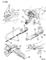 Diagram for 1997 Dodge Ram 1500 Parking Brake Cable - 52078327