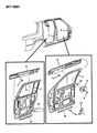 Diagram for 1991 Chrysler LeBaron Weather Strip - 4520967