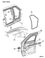 Diagram for 2000 Dodge Caravan Door Seal - 4675601
