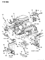 Diagram for Dodge Shadow Engine Mount - 5272099