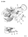 Diagram for 1995 Chrysler Cirrus EGR Valve - V8917822AA