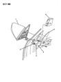 Diagram for 1990 Dodge Spirit Car Mirror - 4299715