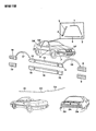 Diagram for Chrysler LeBaron Door Moldings - AE88JX9