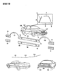 Diagram for 1991 Chrysler LeBaron Door Moldings - AE88JX9