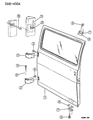 Diagram for Dodge Ram Van Door Check - 55034070