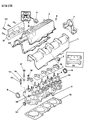 Diagram for Chrysler Town & Country Cylinder Head Gasket - 5281064