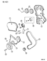 Diagram for 2000 Chrysler Grand Voyager Timing Cover - 4621447