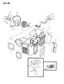 Diagram for Dodge Ram Van Heater Core - 4034997