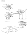 Diagram for Dodge Ram 50 Dome Light - MB399754