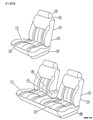Diagram for Chrysler LHS Seat Cushion - EV61MAZ