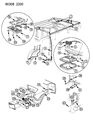 Diagram for Dodge Spirit Dome Light - 3488936