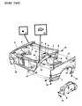 Diagram for 1992 Dodge Daytona Fender - 4713861