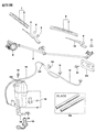 Diagram for 1992 Dodge Colt Windshield Washer Nozzle - MB572577