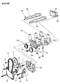 Diagram for 1992 Chrysler Town & Country Timing Chain Guide - 4343660