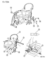 Diagram for 1995 Chrysler LeBaron Seat Belt - DP53LM6