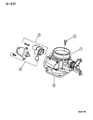 Diagram for Dodge Caravan Throttle Position Sensor - 4761871AB