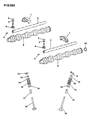 Diagram for Dodge Daytona Rocker Arm - 4484379