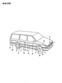 Diagram for 1990 Dodge Grand Caravan Tailgate Handle - 4538633