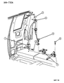 Diagram for 1996 Dodge Dakota Seat Belt - F812KM6